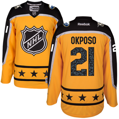 Sabres #21 Kyle Okposo Yellow All-Star Atlantic Division Stitched NHL Jersey